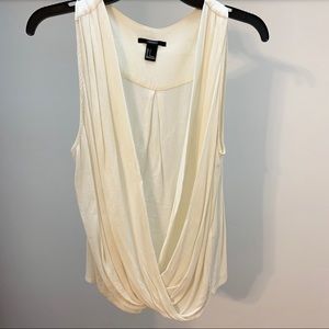 Draped Off-white Tank (Large)